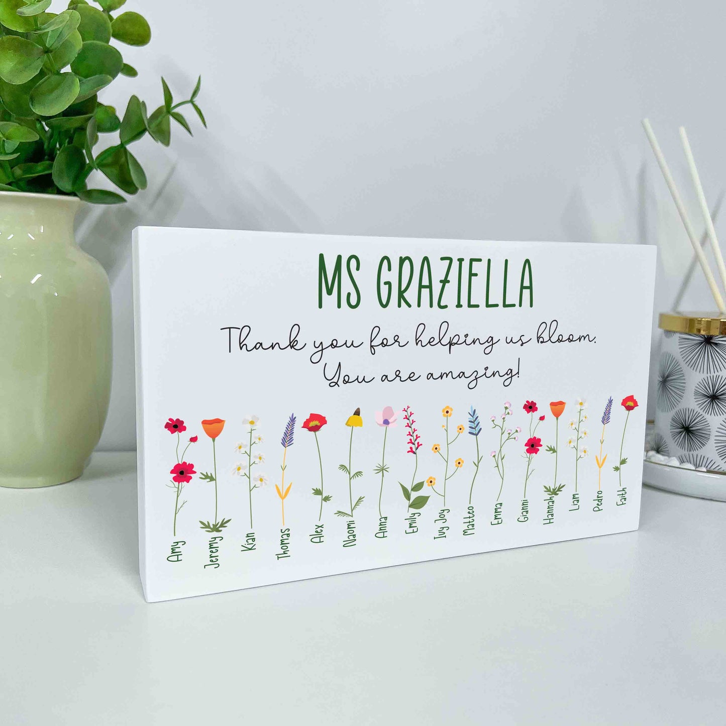 Garden Thank You Block