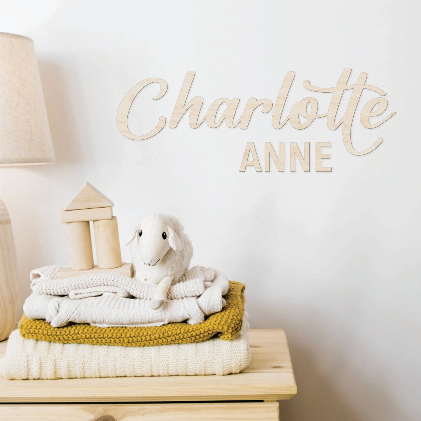 8+ Letter Wooden Name - Duo