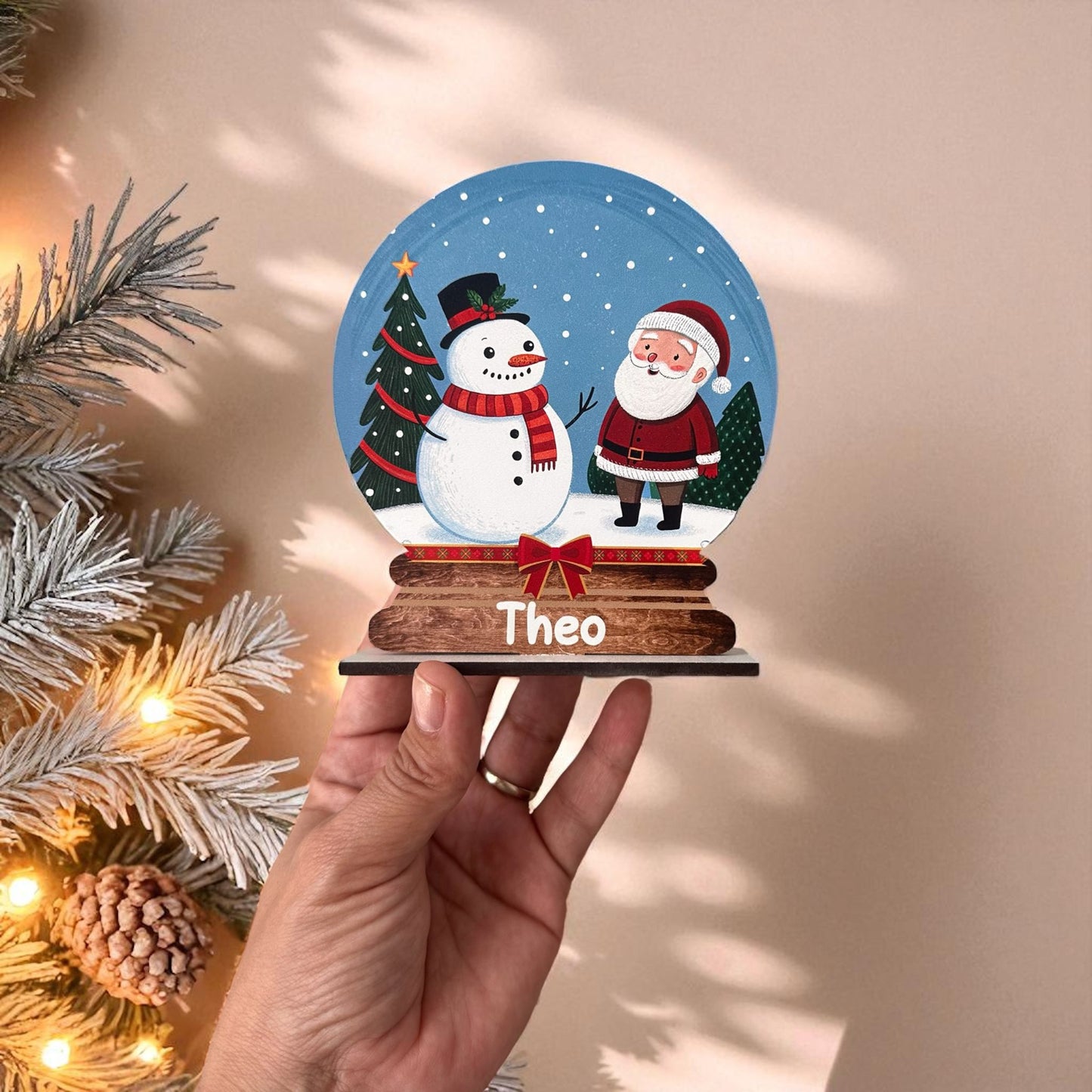 Standing Snow Globe - Winter Scene