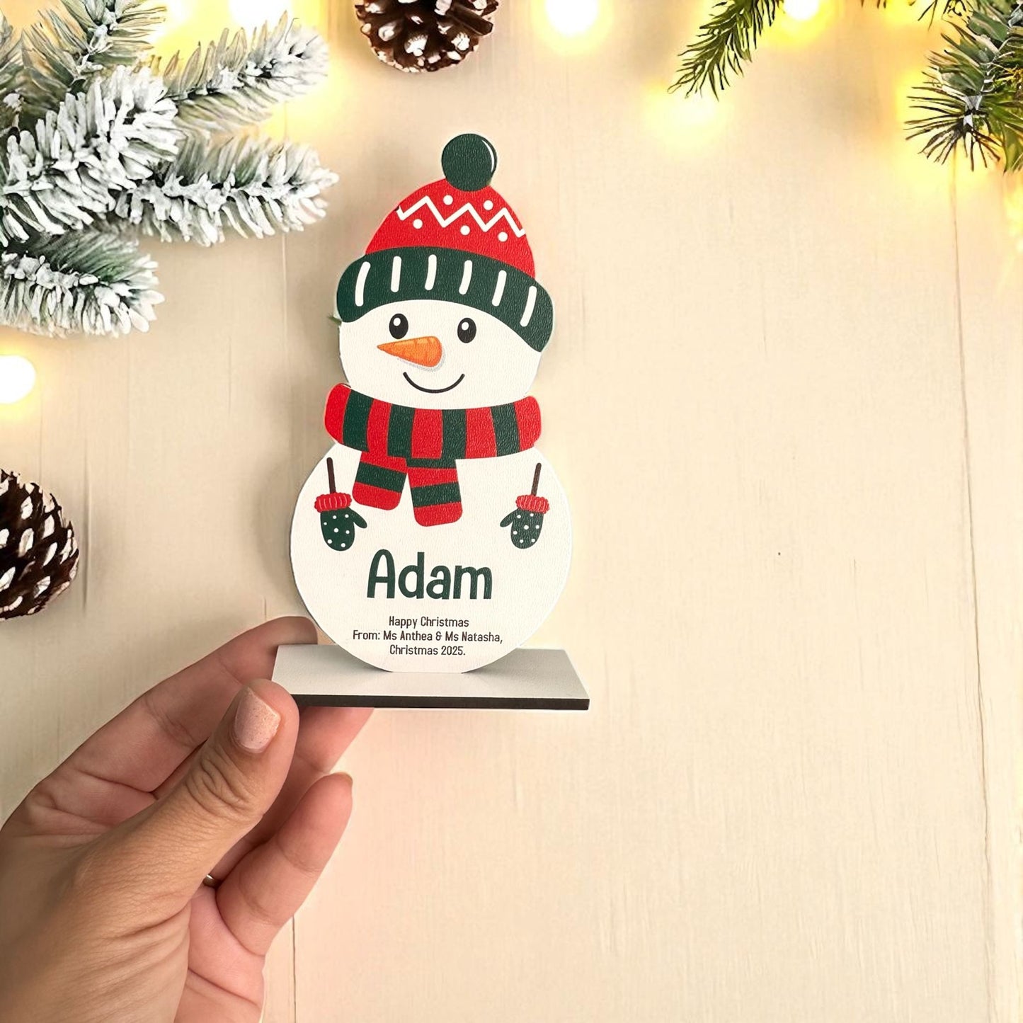 Standing snowman - Brigth Stars