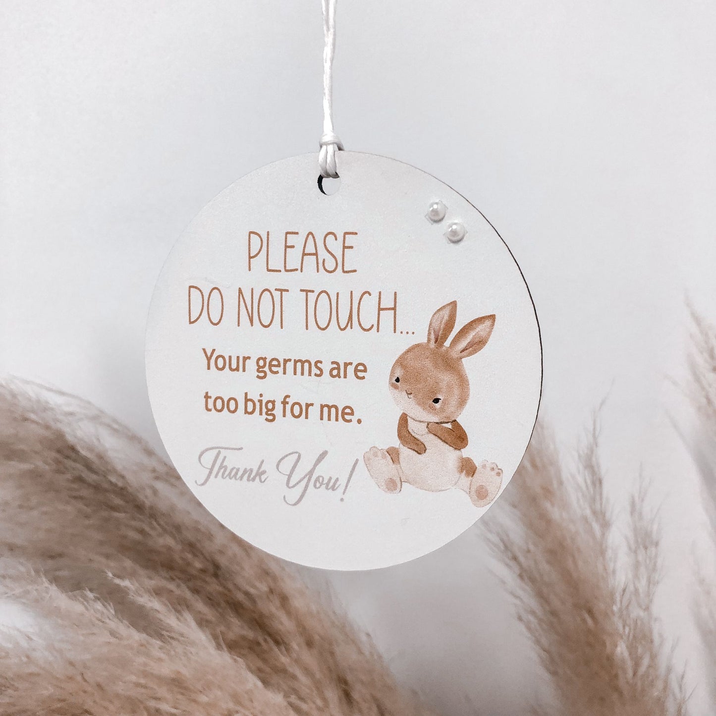 Rabbit Do Not Touch Sign