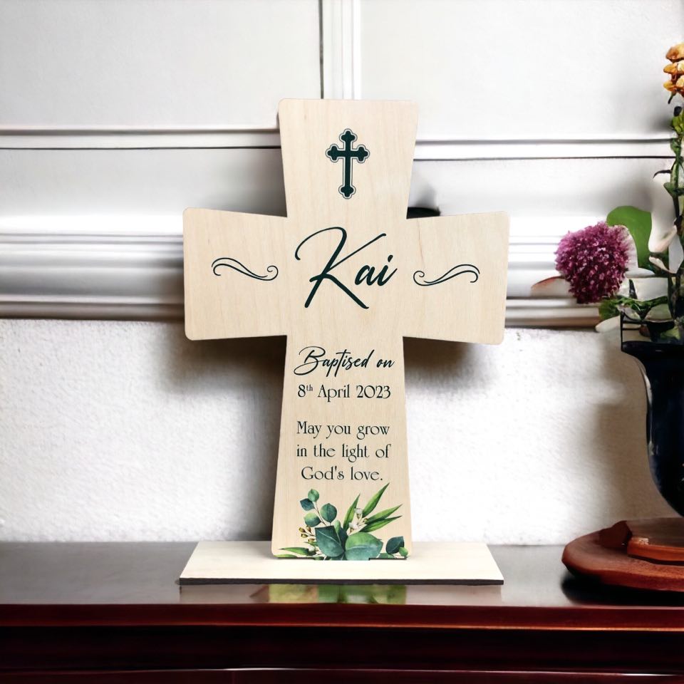 Baptism Wooden Cross