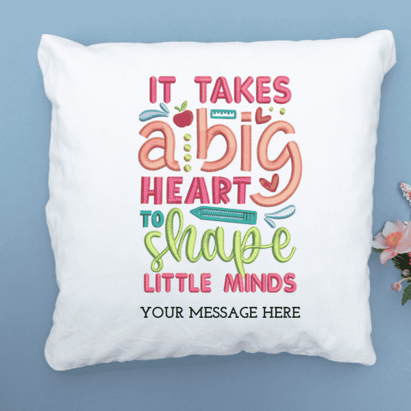 It Takes A Big Heart… – Personalised Cushion