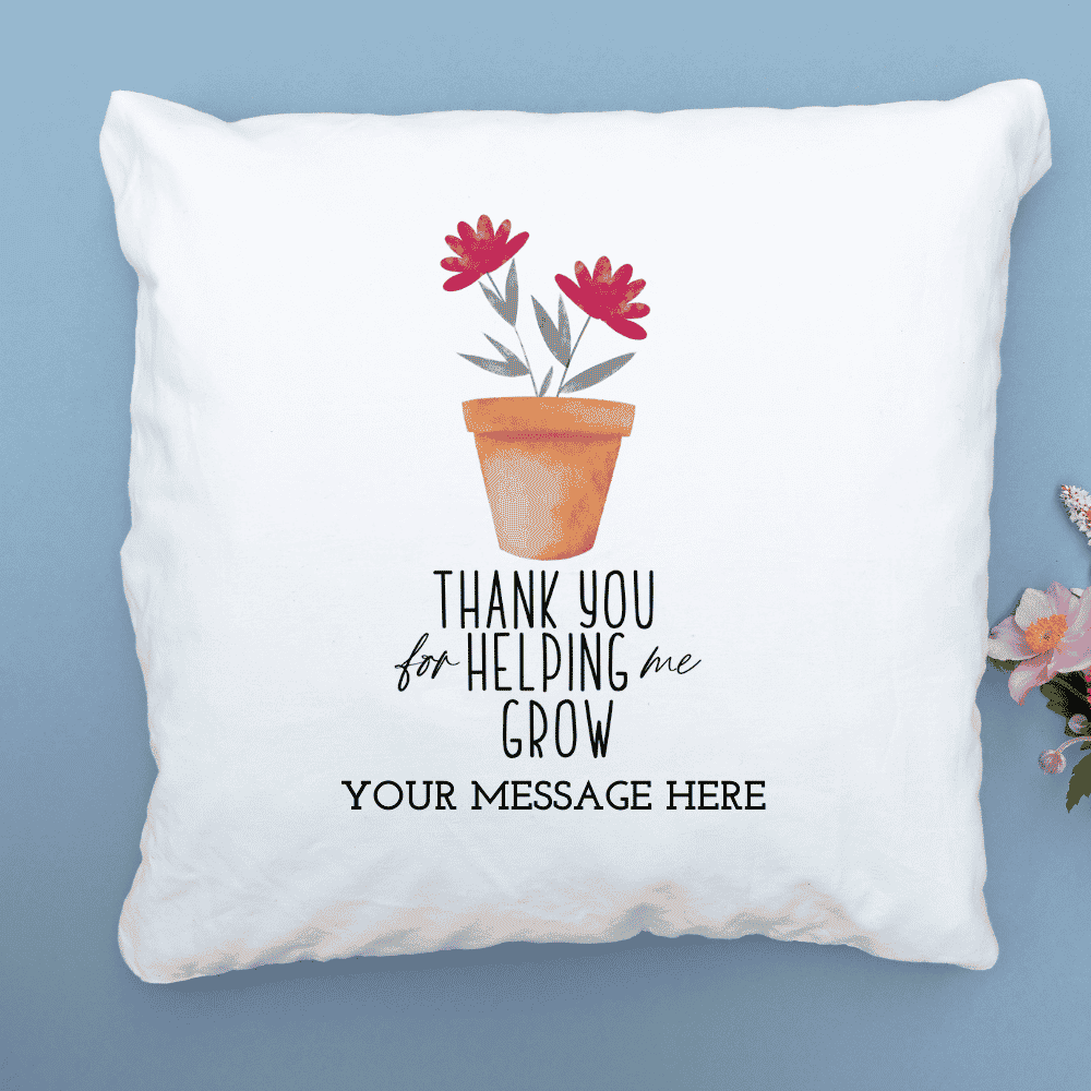 Thank You For Helping… – Personalised Cushion