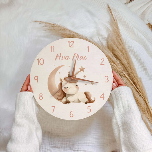 Moonlight Unicorn Clock