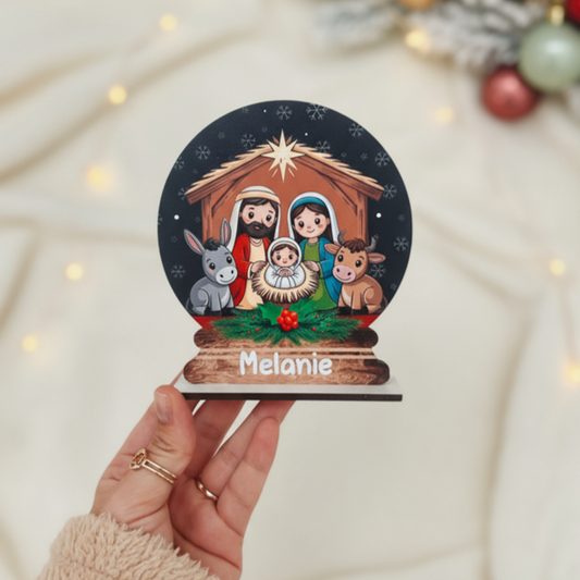Standing Snow Globe - Nativity Scene