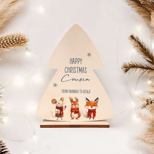 Standing Christmas Tree - Blue