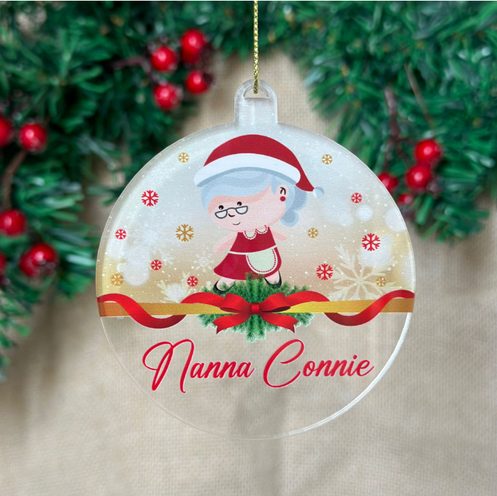 Acrylic Ornament - Nanna