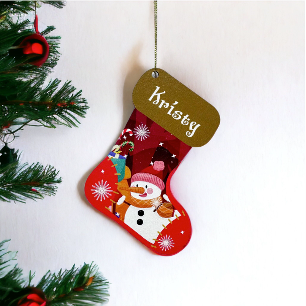 Stocking Flat Ornament