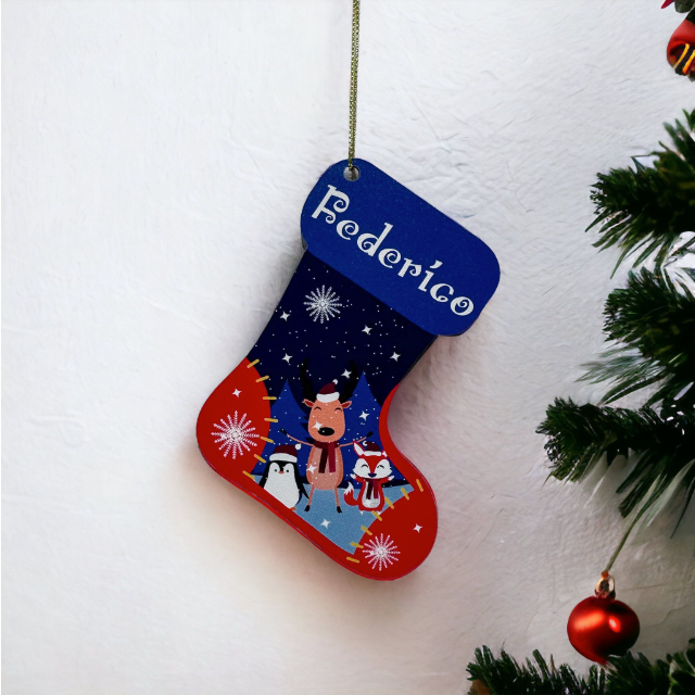 Stocking Flat Ornament