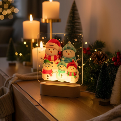 Christmas Lamp - Snowman