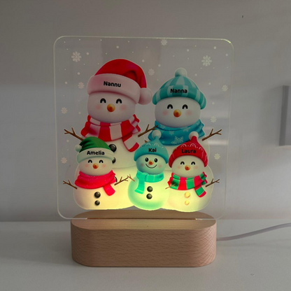 Christmas Lamp - Snowman