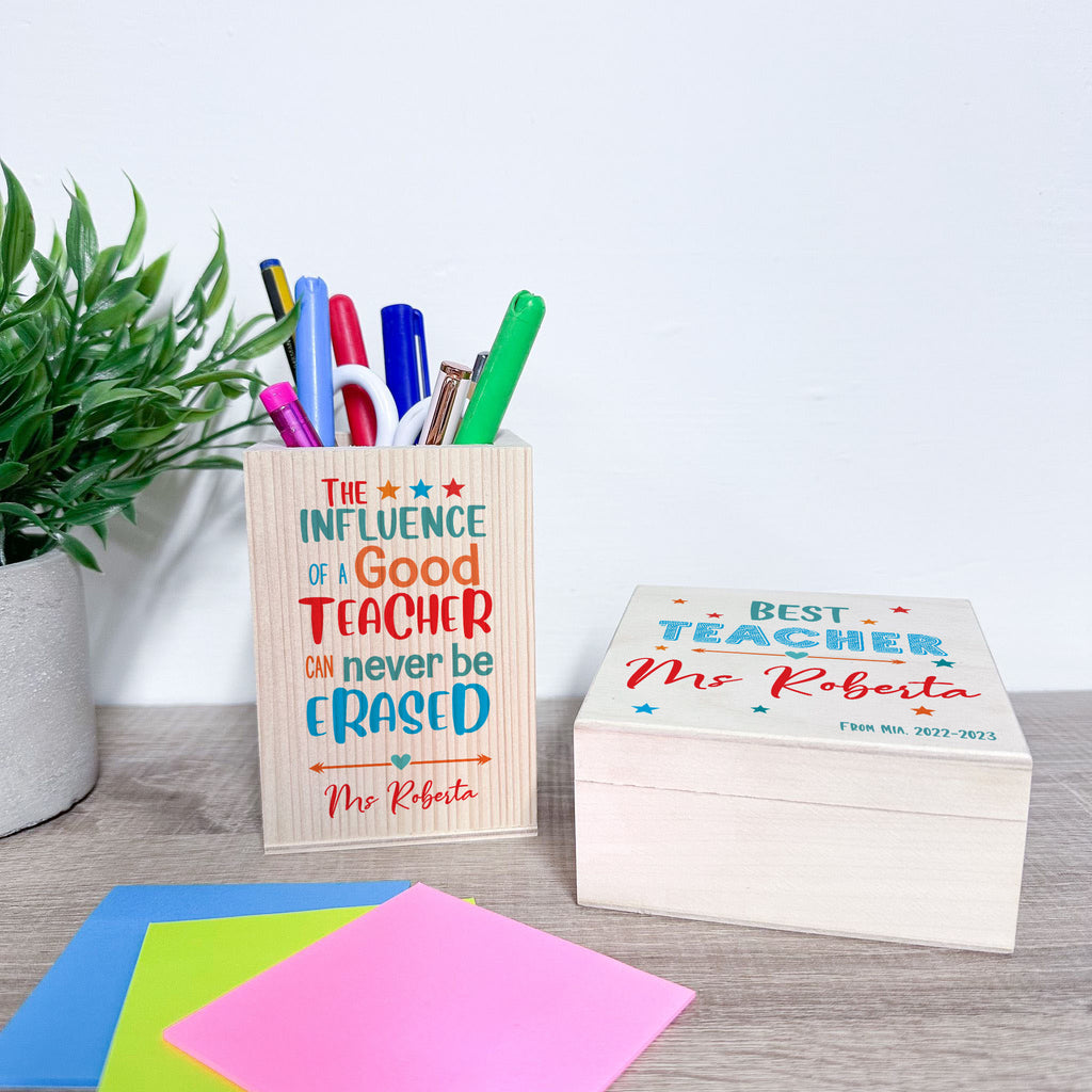 Pencil Pot + Sticky Notes Box