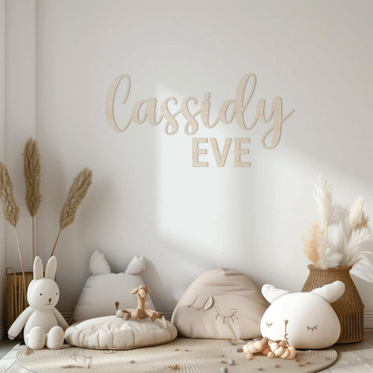 7 Letter Wooden Name - Duo