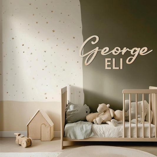 6 Letter Wooden Name - Duo