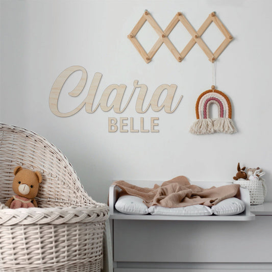 5 Letter Wooden Name - Duo