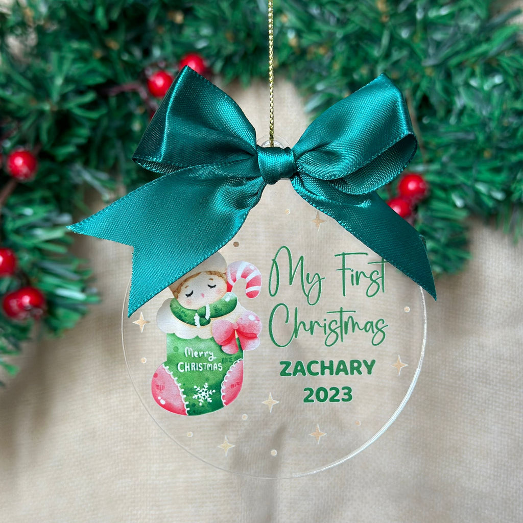 Acrylic Ornament - First Christmas