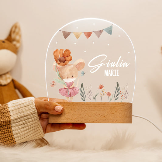 Whimsical Mouse Lamp
