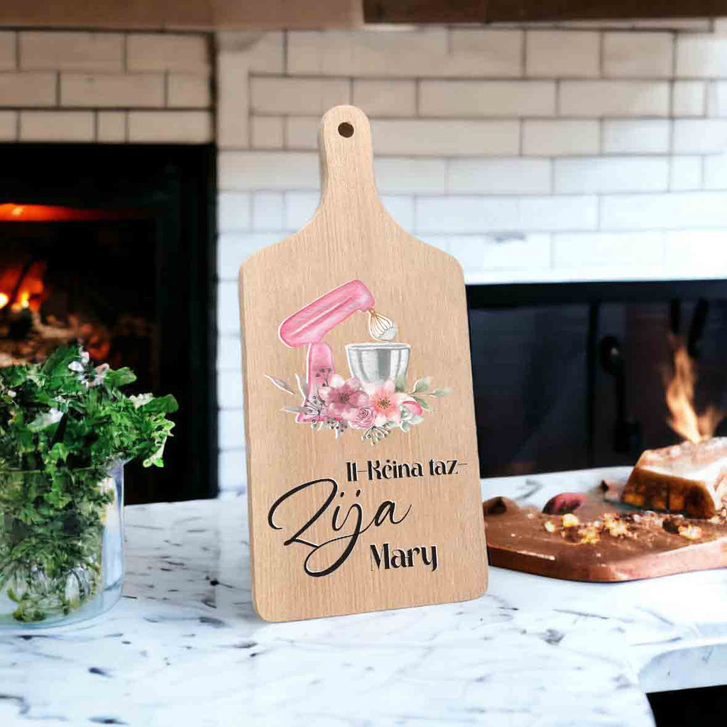 Decorative Standing Chopping Board - Floral Mixer