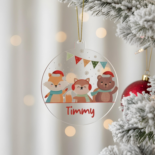 Acrylic Ornament - Winter Friends