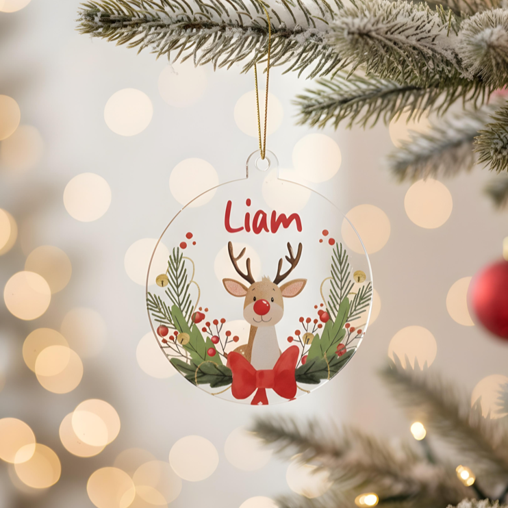 Acrylic Ornament - Red Nose