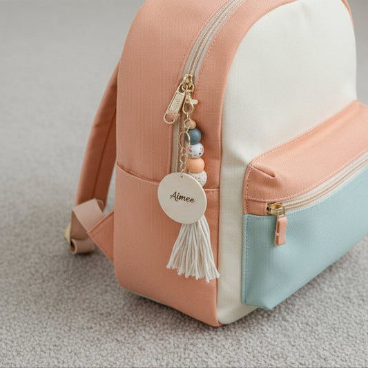 Wooden Keychain Tassel - Pastel