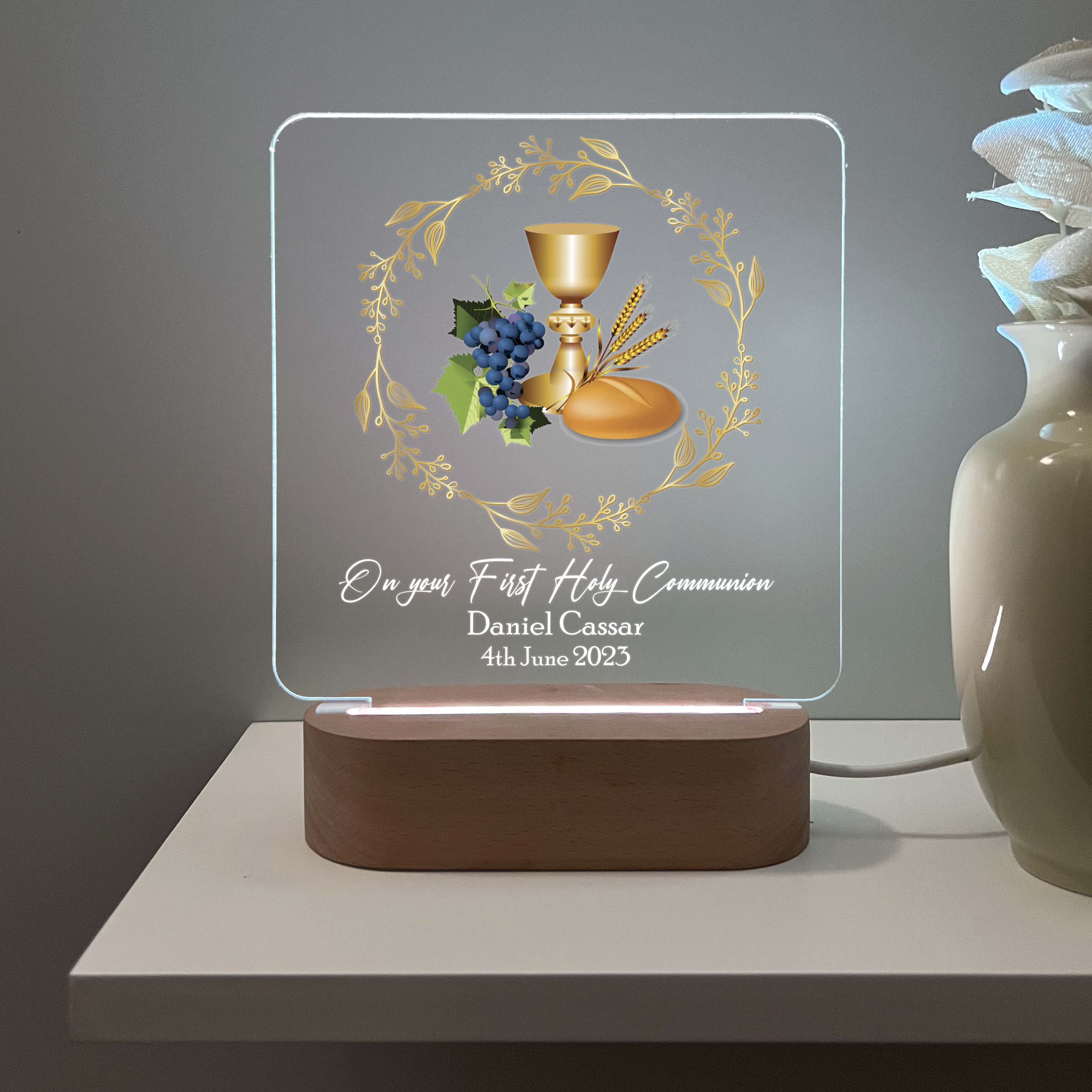 Holy communion Night lamp - Boy – CM Works