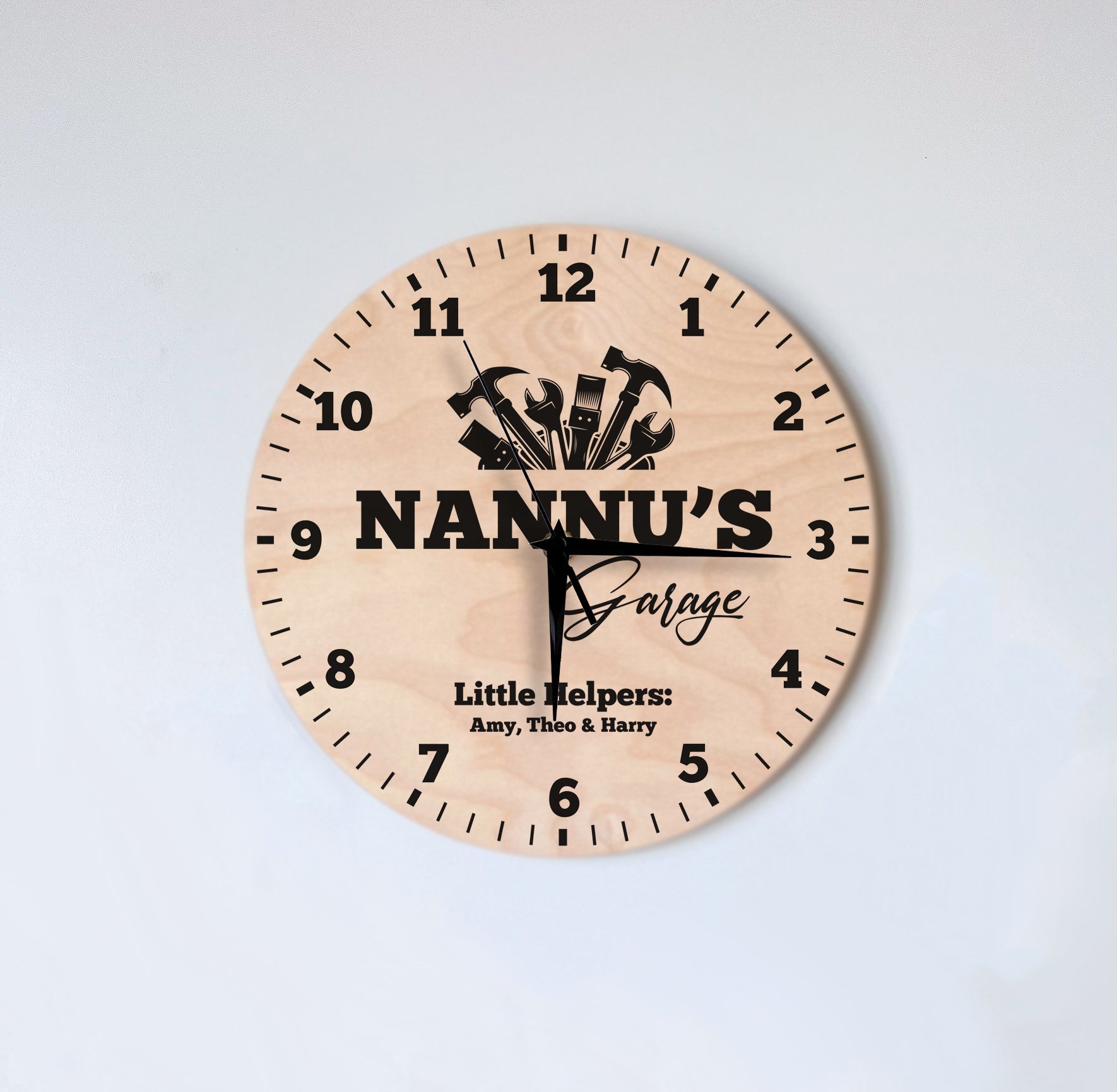 Wooden Wall Clock - Nannu