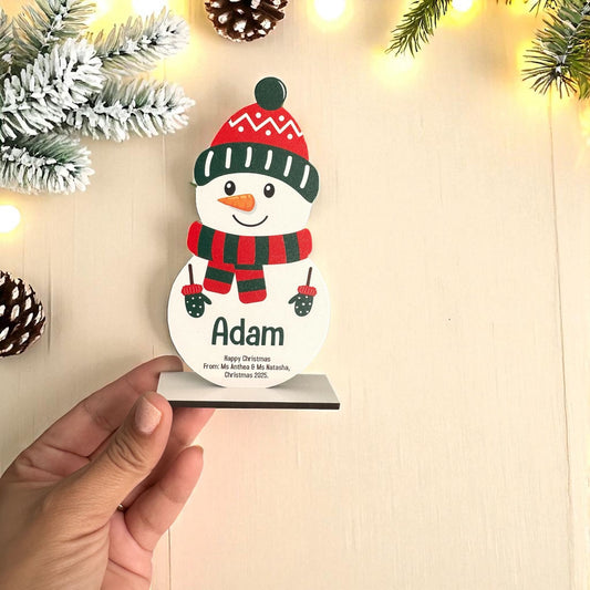 Standing snowman - Brigth Stars