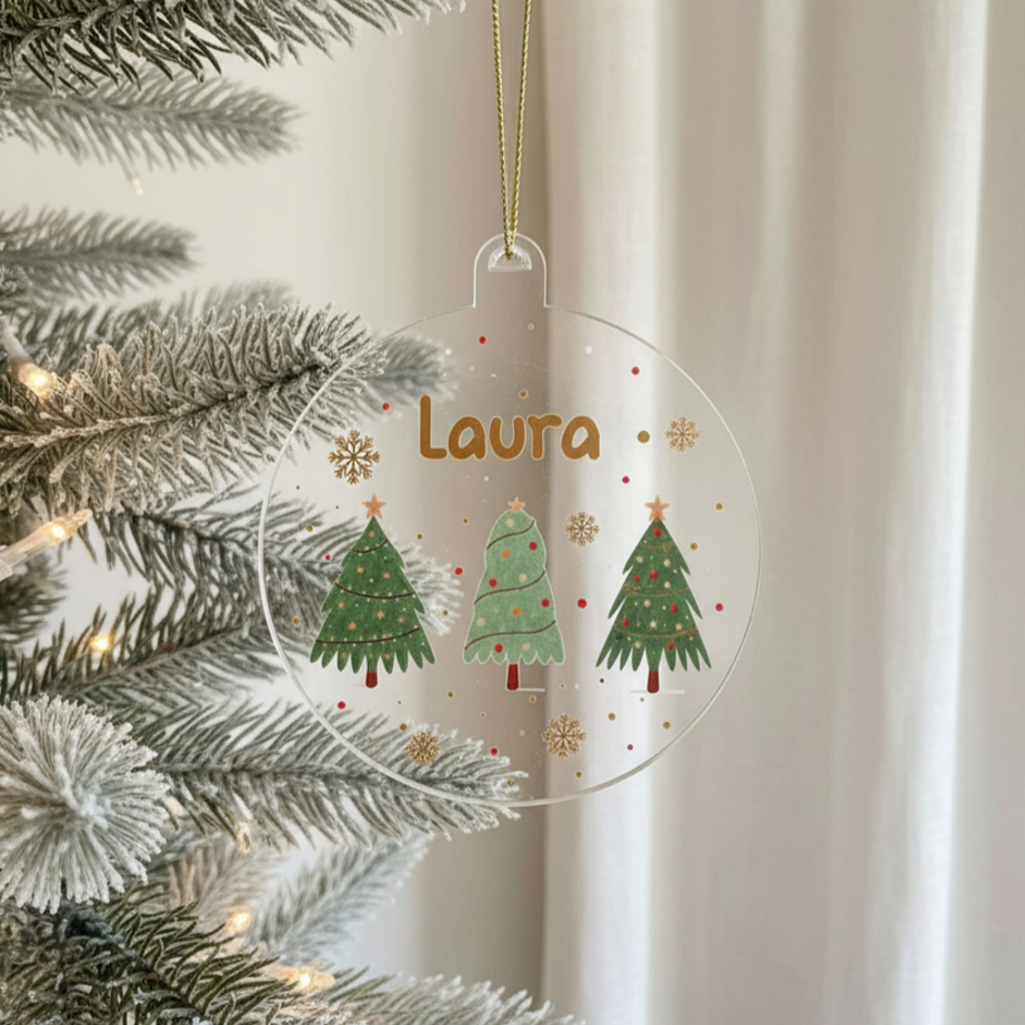 Acrylic Ornament - Little Trees