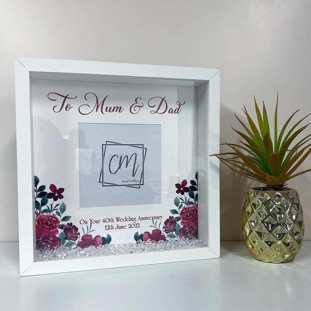 Ruby Anniversary box frame -photo