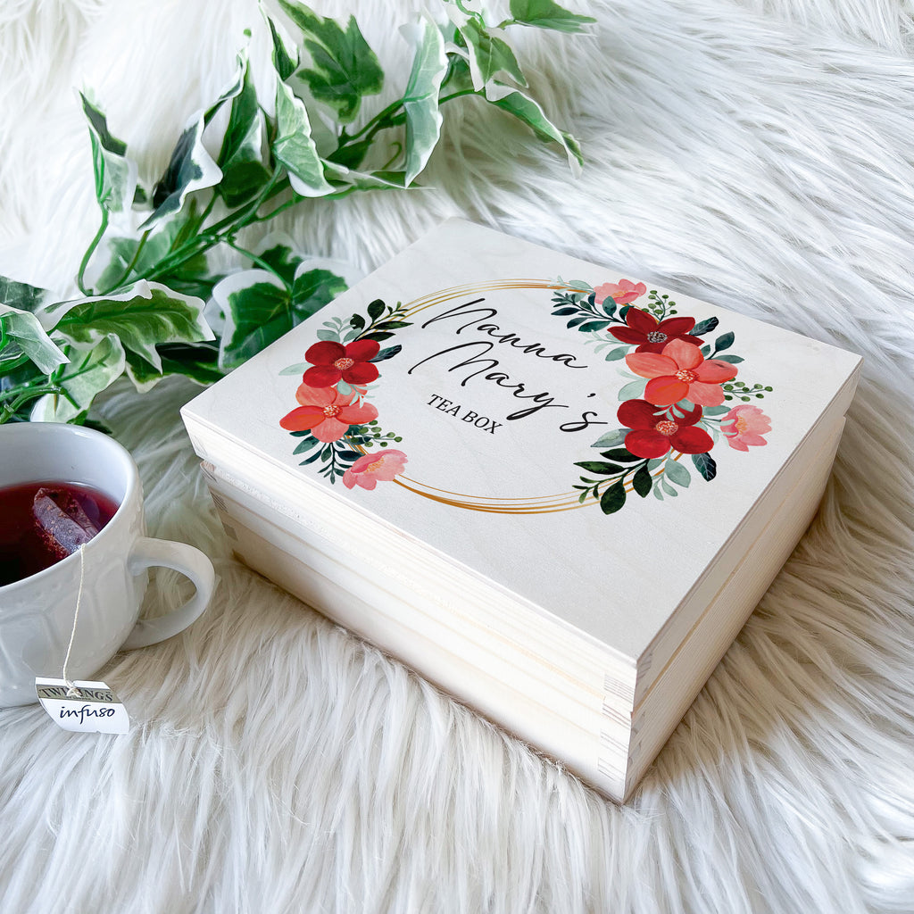 Nanna's Tea Box - Floral