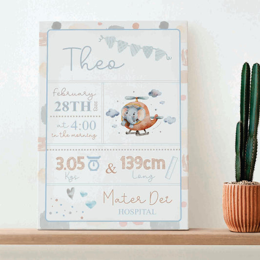 Baby Chart - Helicopter