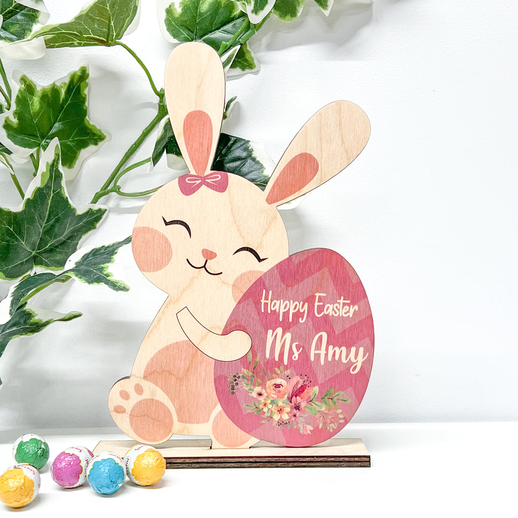 Standing Easter Bunny - Pink