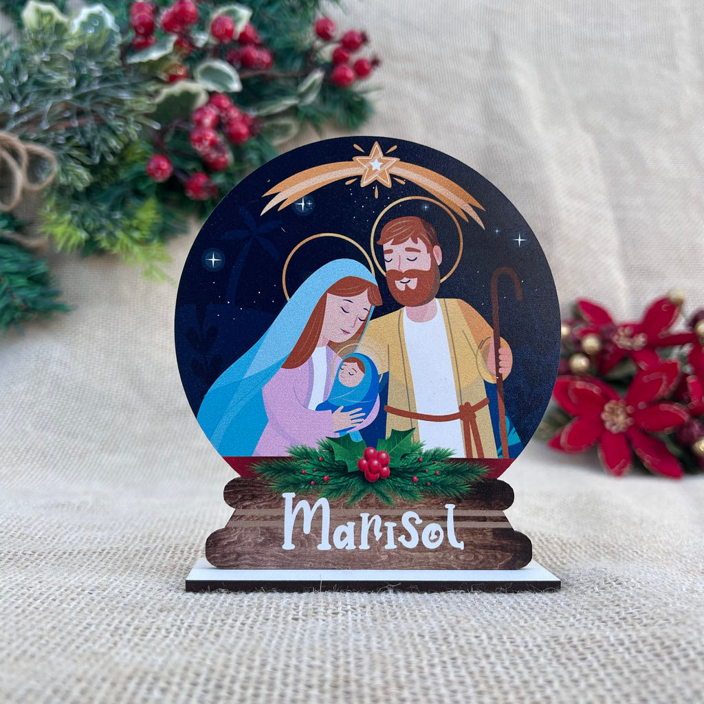 Standing Snow Globe - Nativity Scene