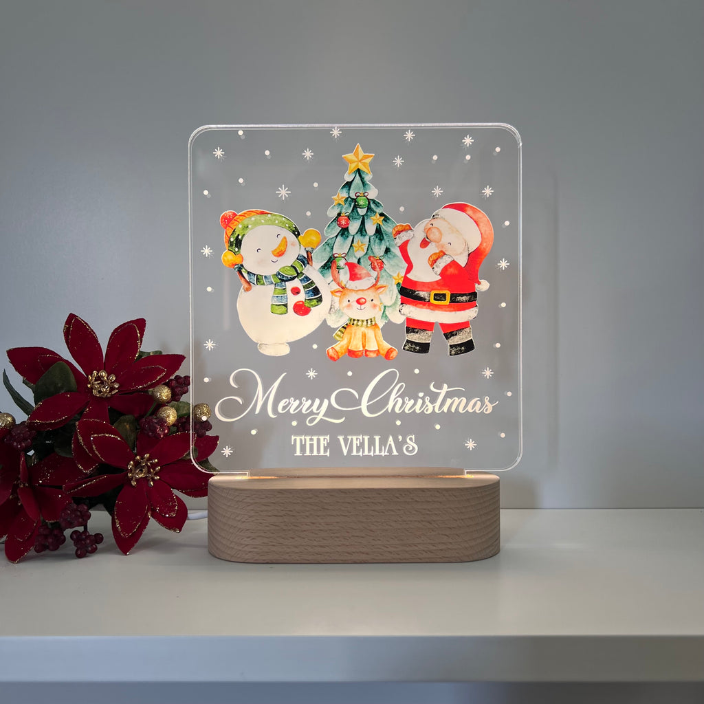 Christmas Lamp - Santa's Friends