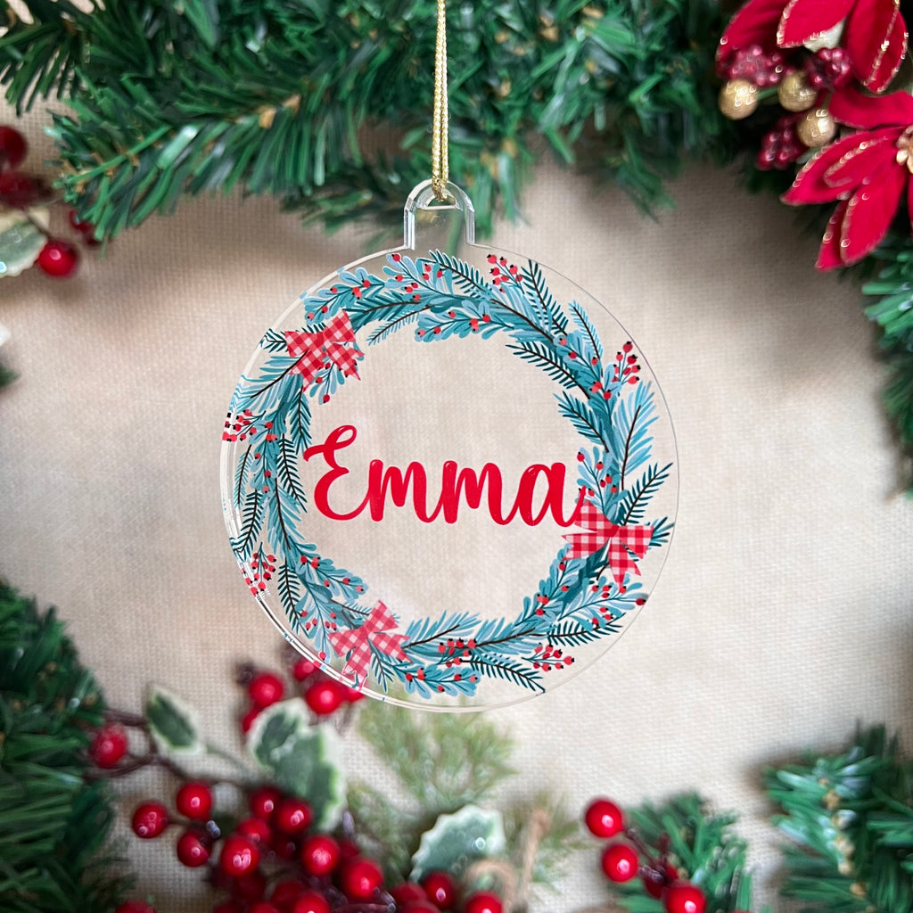 Acrylic Ornament - Wreath