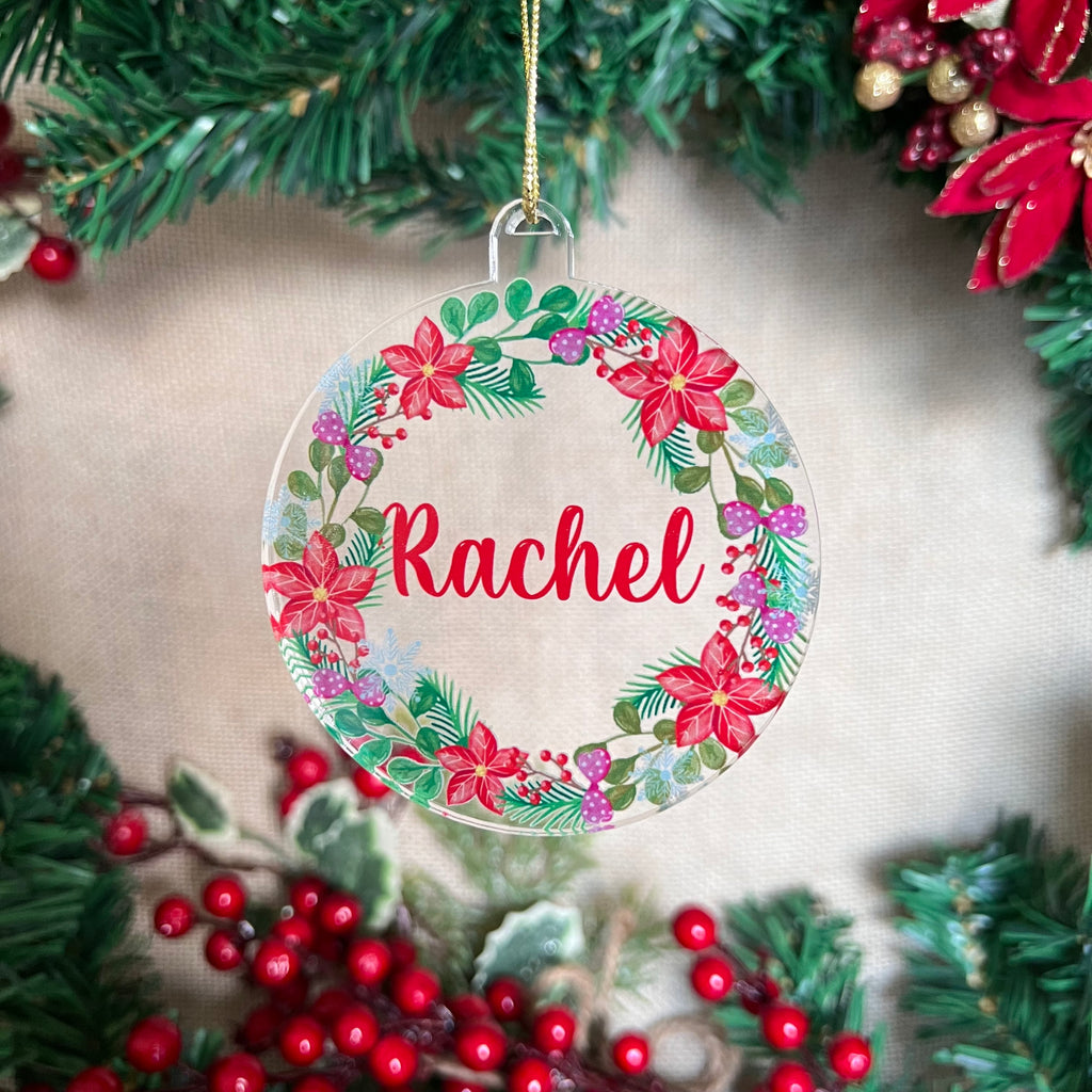 Acrylic Ornament - Wreath