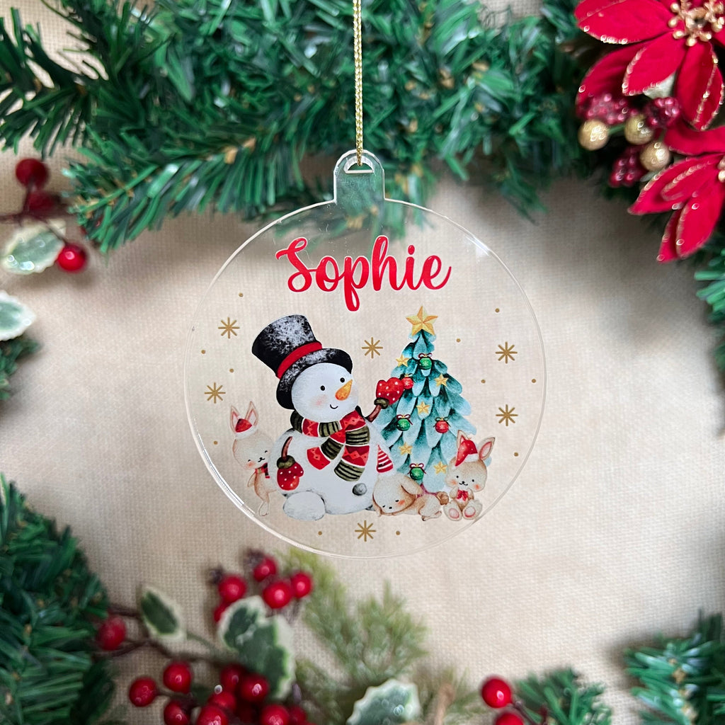 Acrylic Ornament - Snowman