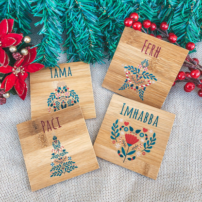 Christmas Coasters - Maltese