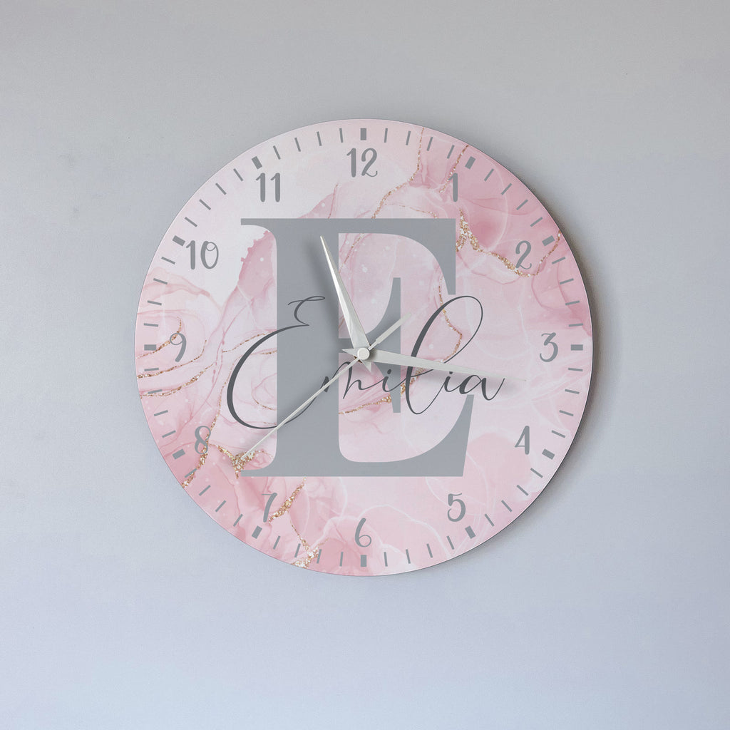 The Pink Initial Clock