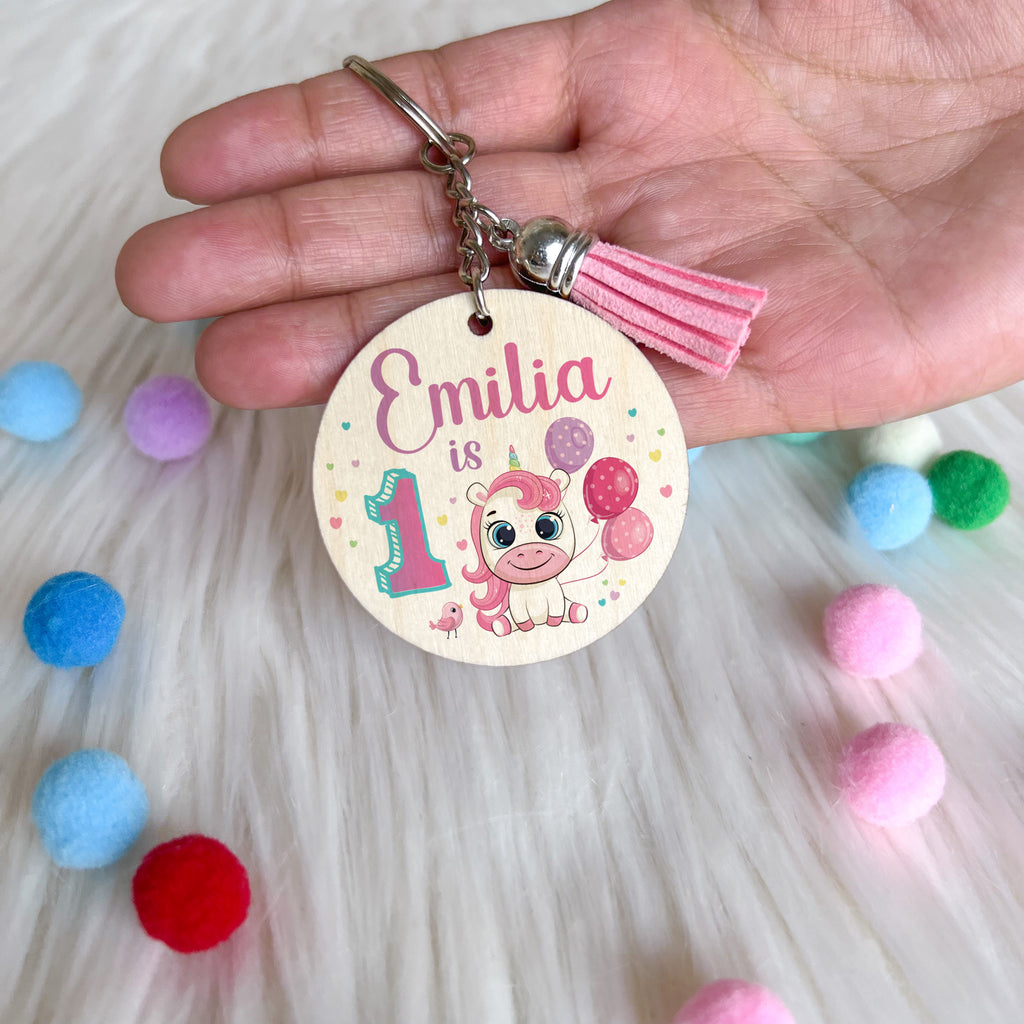 Keychain Birthday Souvenir - Unicorn