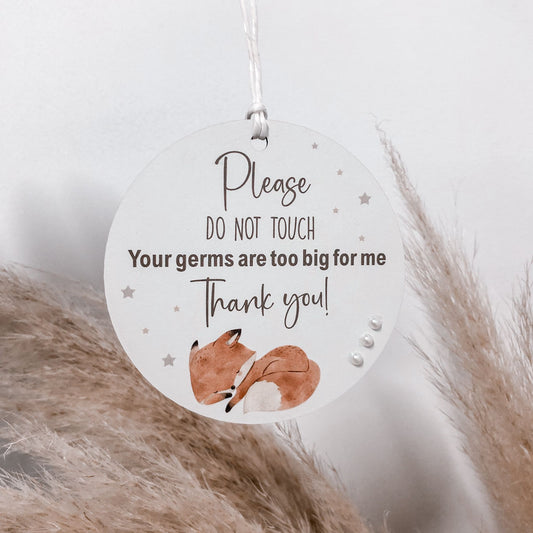 Fox Do Not Touch Sign