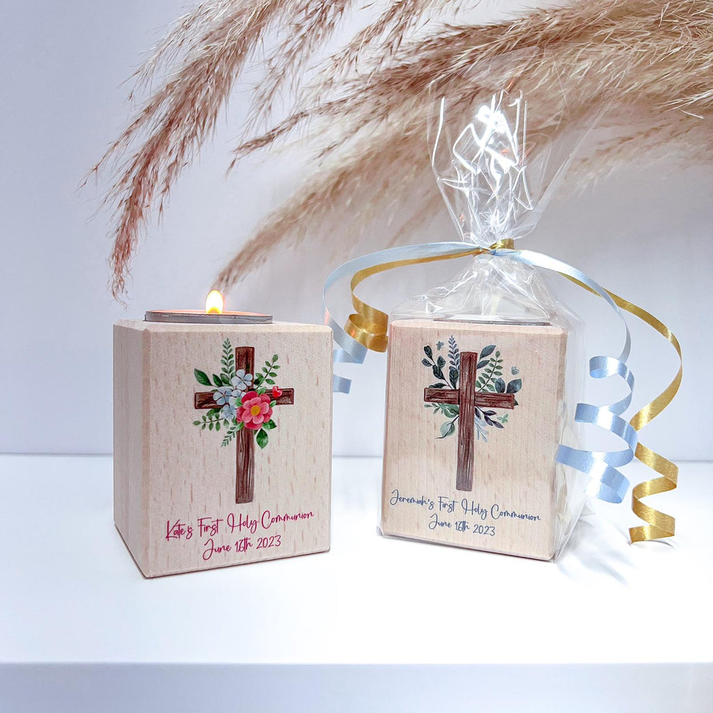 Holy Communion Candle Holder  - Cross