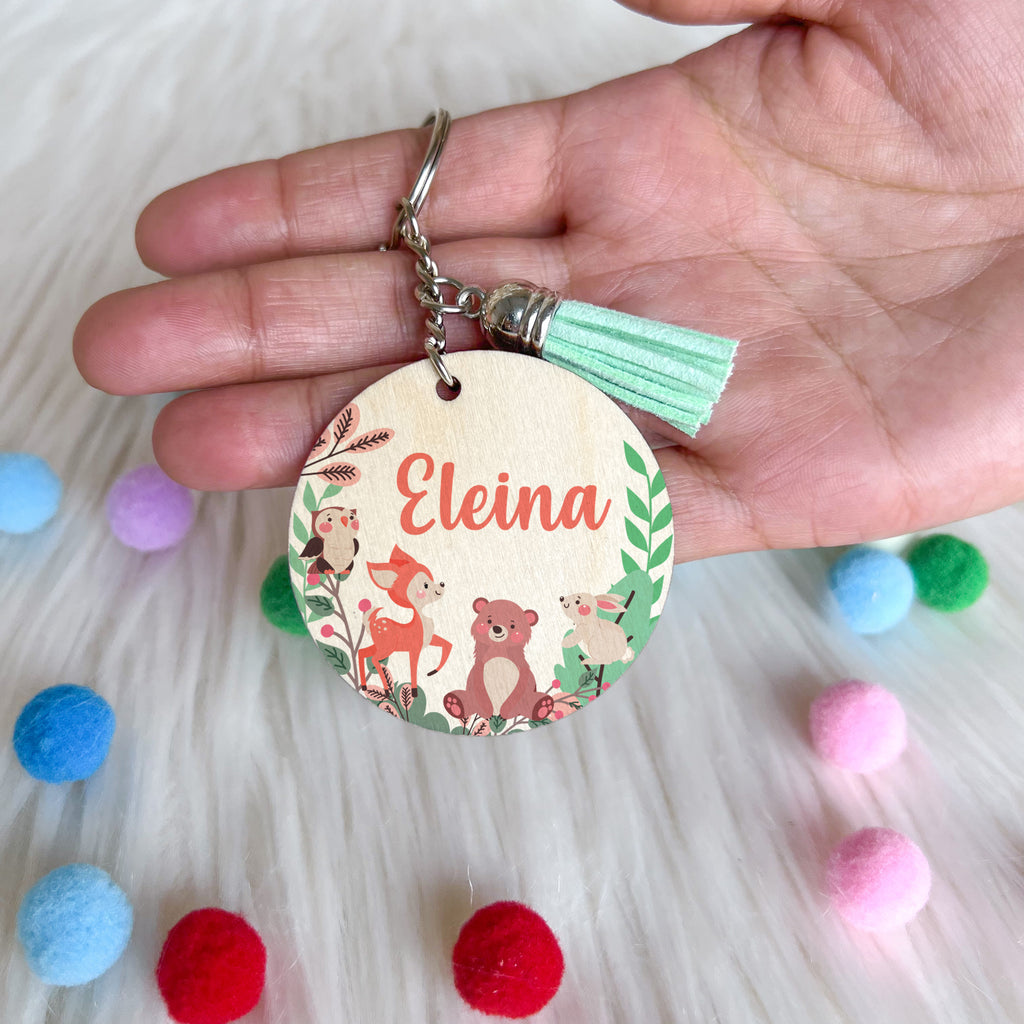 Keychain Birthday Souvenir - Woodland