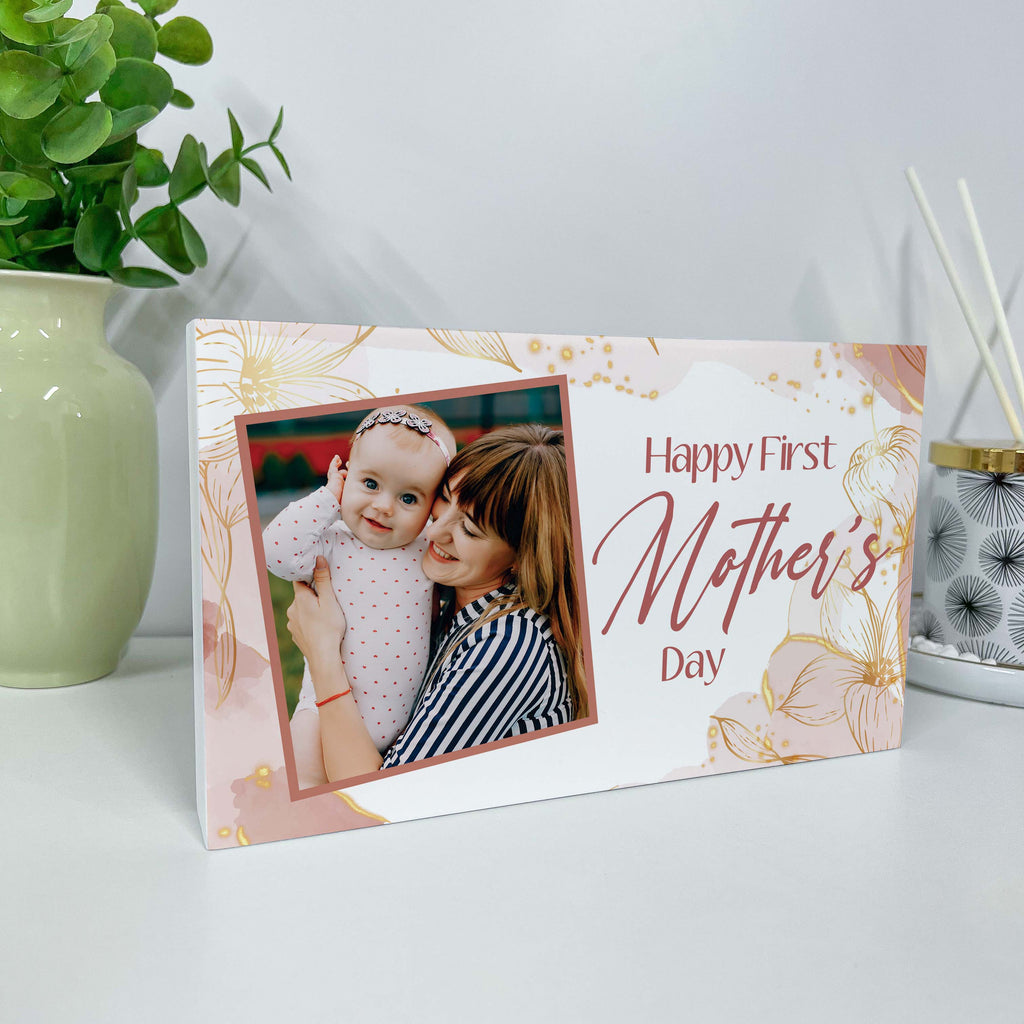 Mother's Day Wooden Block - First Mother's Day