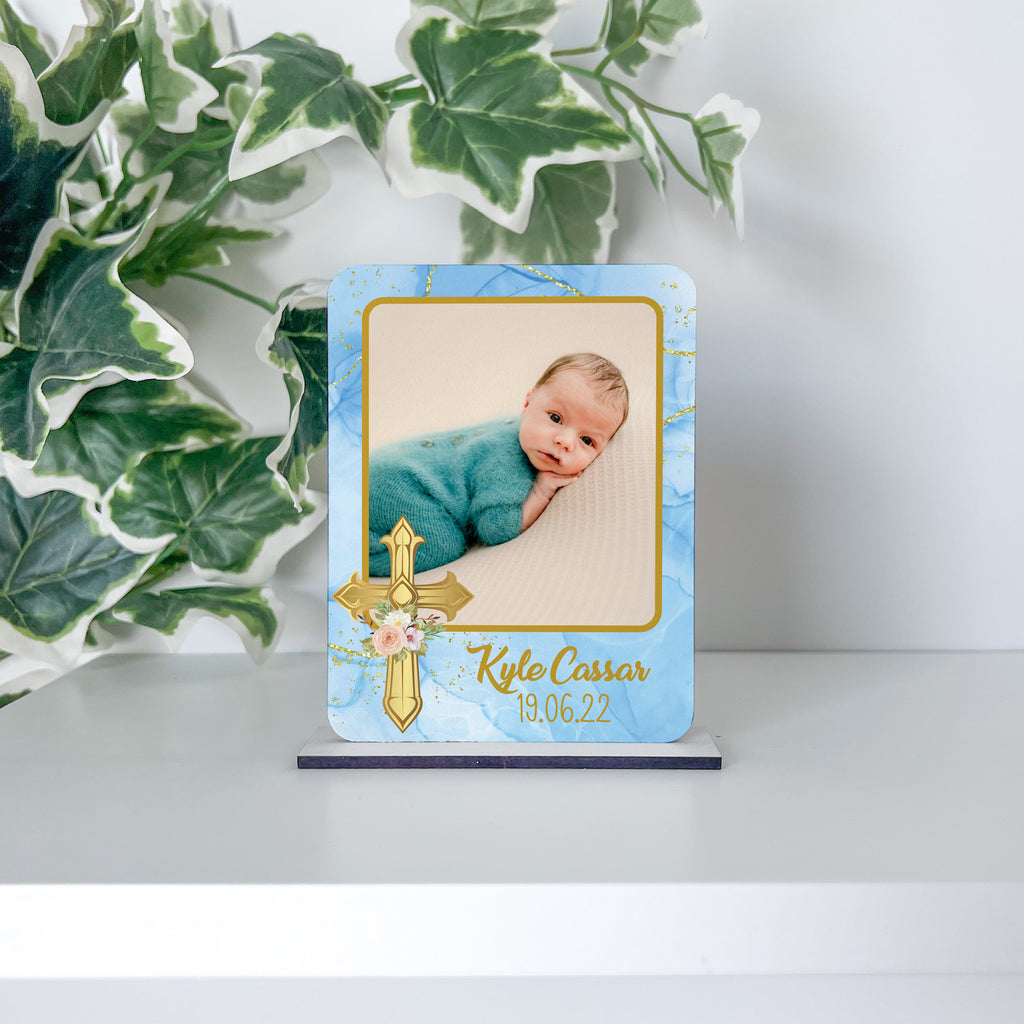 Baptism Souvenir - Blue Gold