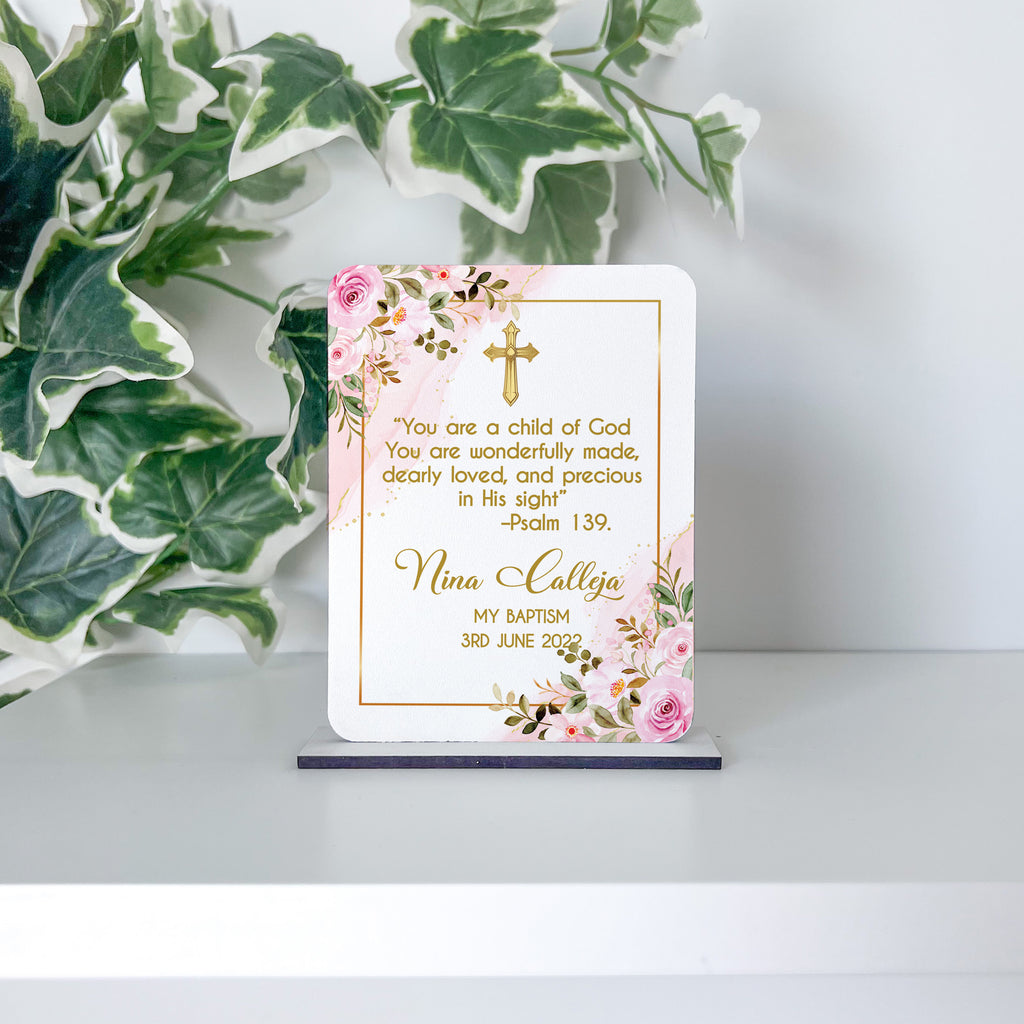 Baptism Souvenir - Floral