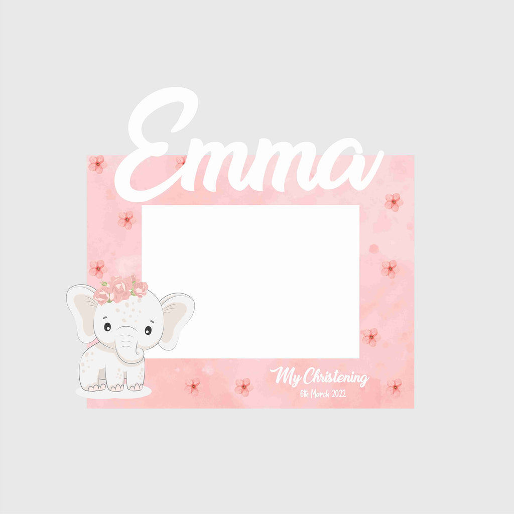 Photo Frame - Pink Baby Elephant