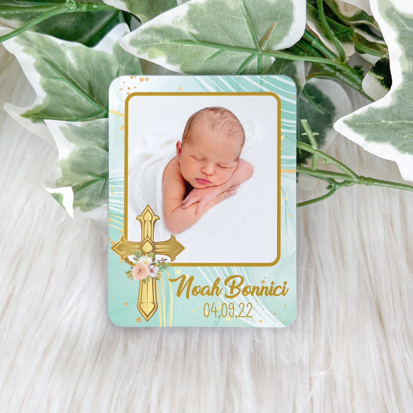 Baptism Souvenir - Green Gold